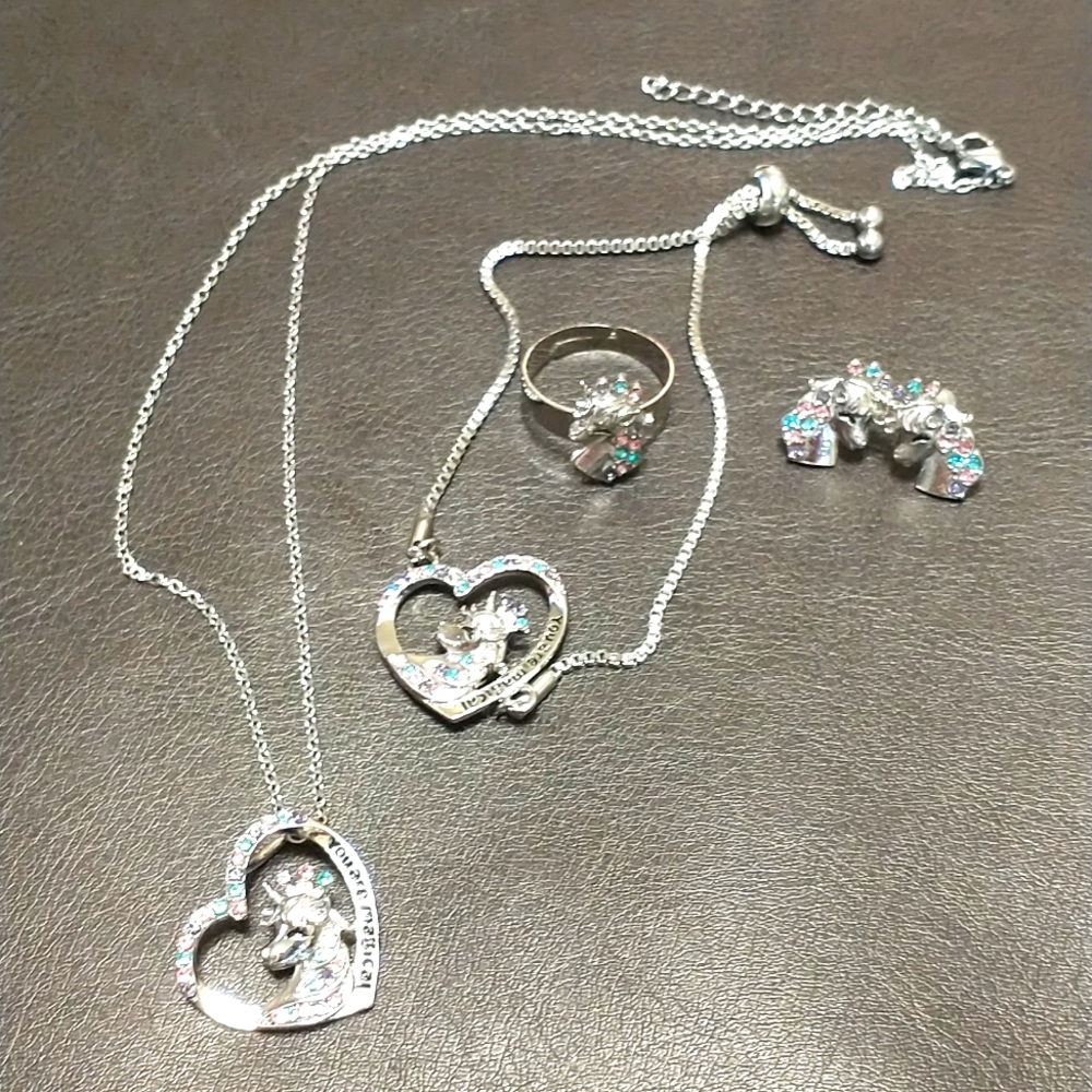 Unicorn jewelry set